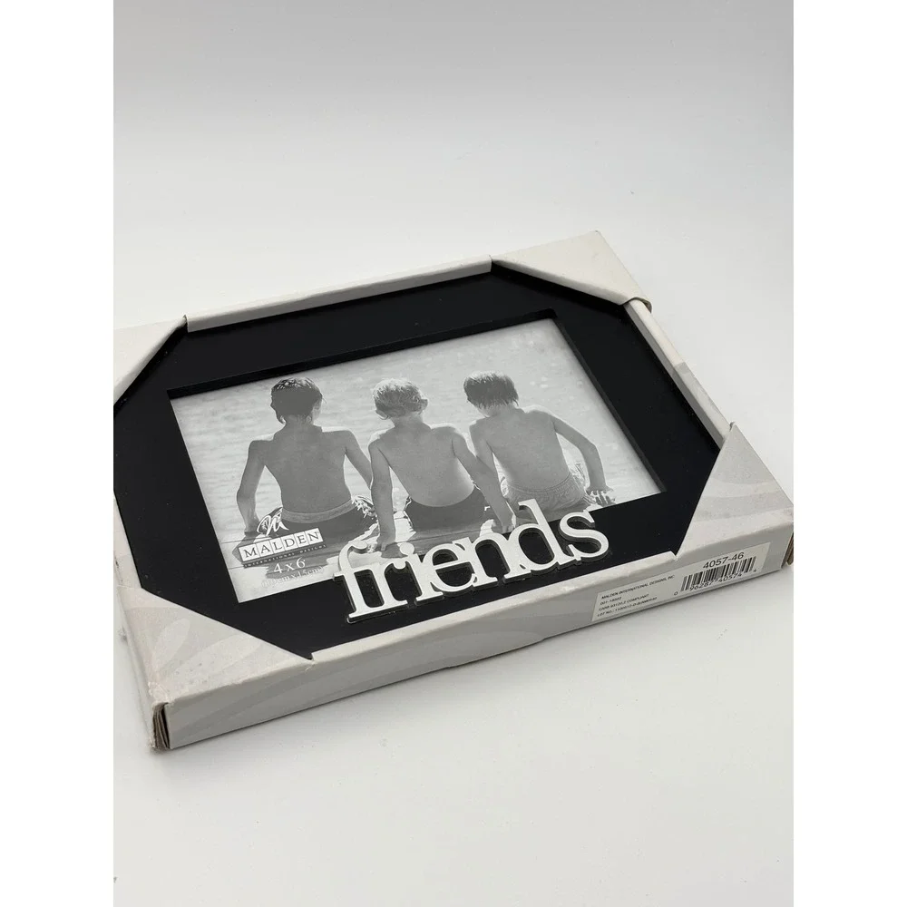 Malden International Designs Picture Friends‎ Black 4x6 Photo Picture Frame